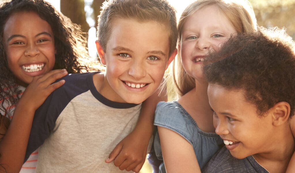 children smiling