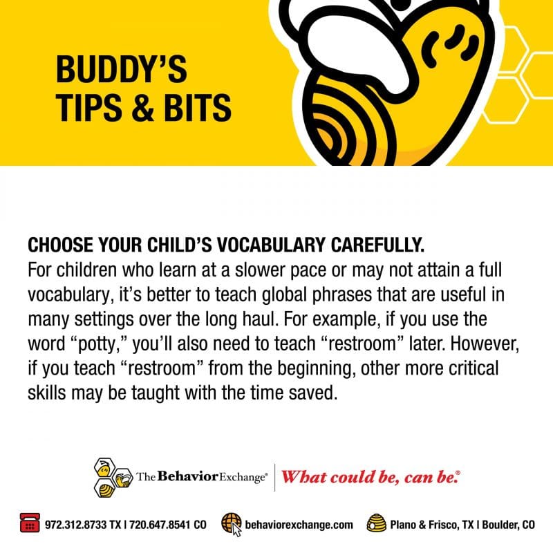 special needs learning words